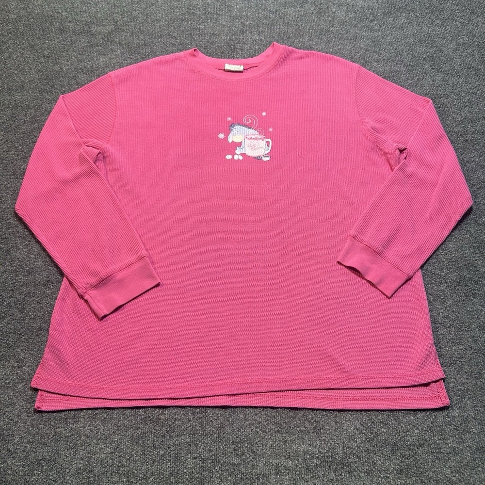 Vtg XXL Disney Shopping Eeyore Shirt XXL 100% Cotton Long Sleeve Sleep Winnie